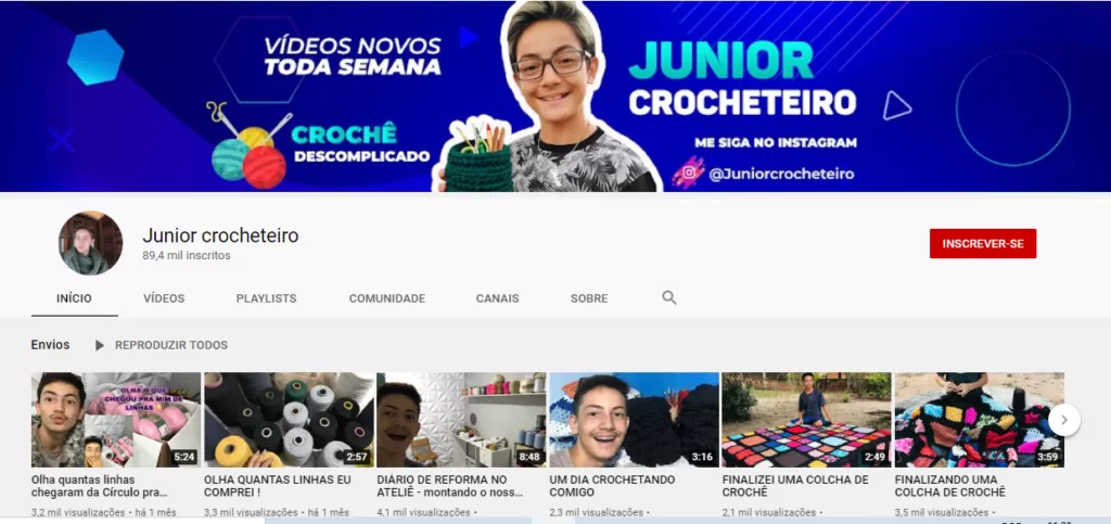 canal do junior crocheteiro